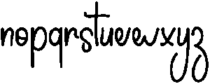 Cute Single Regular otf (400) Font LOWERCASE