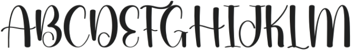 Cute Thick Regular otf (400) Font UPPERCASE