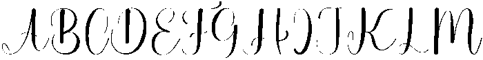 Cute Writing Regular otf (400) Font UPPERCASE