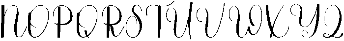 Cute Writing Regular otf (400) Font UPPERCASE