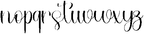 Cute Writing Regular otf (400) Font LOWERCASE