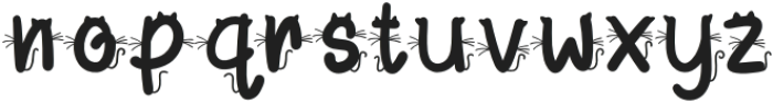 Cute kitty Regular otf (400) Font LOWERCASE
