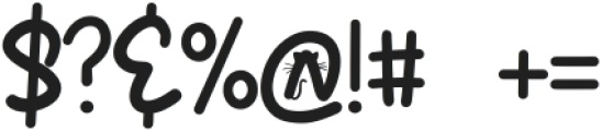 Cute kitty Regular ttf (400) Font OTHER CHARS
