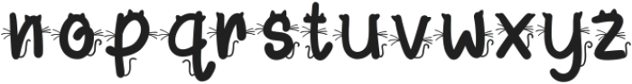 Cute kitty Regular ttf (400) Font LOWERCASE