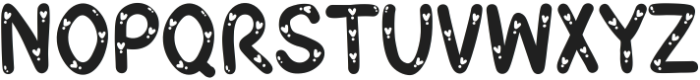 Cute love Regular ttf (400) Font UPPERCASE