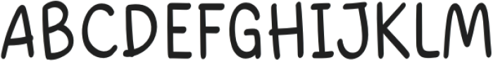 CuteBubble-Regular otf (400) Font UPPERCASE