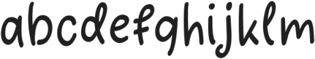 CuteBubble-Regular otf (400) Font LOWERCASE