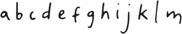 CuteLittleFont-Regular otf (400) Font LOWERCASE