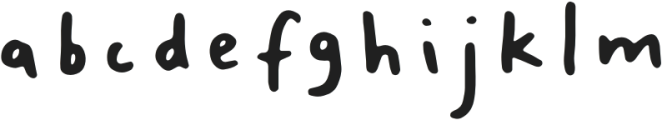 CuteLittleFontBold-Regular otf (700) Font LOWERCASE