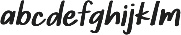 CuteNotes-Regular otf (400) Font LOWERCASE