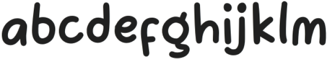 CuteSmileRegular otf (400) Font LOWERCASE