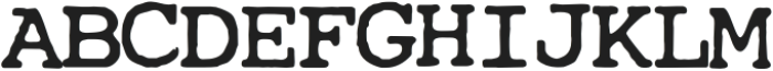 CuteTypewriter-Regular otf (400) Font UPPERCASE