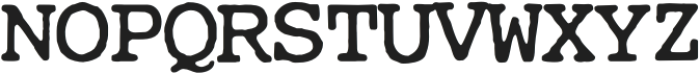 CuteTypewriter-Regular otf (400) Font UPPERCASE