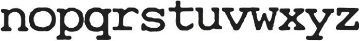 CuteTypewriter-Regular otf (400) Font LOWERCASE