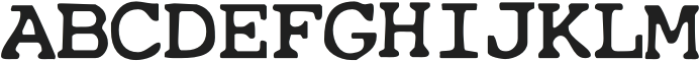 CuteTypewriterSVG-Regular otf (400) Font UPPERCASE
