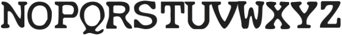 CuteTypewriterSVG-Regular otf (400) Font UPPERCASE