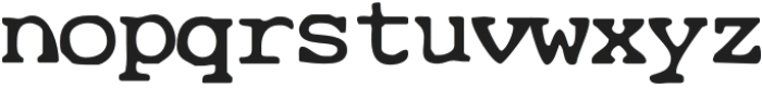 CuteTypewriterSVG-Regular otf (400) Font LOWERCASE