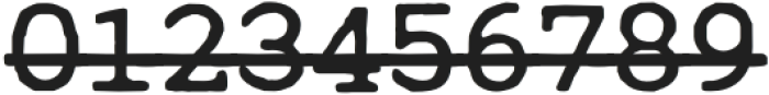 CuteTypewriterStrike-Regular otf (400) Font OTHER CHARS