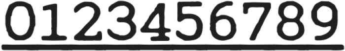 CuteTypewriterUnderline-Reg otf (400) Font OTHER CHARS