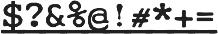 CuteTypewriterUnderline-Reg otf (400) Font OTHER CHARS