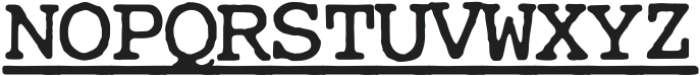 CuteTypewriterUnderline-Reg otf (400) Font UPPERCASE
