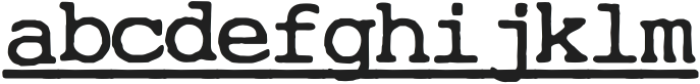 CuteTypewriterUnderline-Reg otf (400) FONT