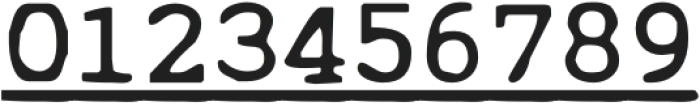 CuteTypewriterUnderlineSVG-Rg otf (400) Font OTHER CHARS