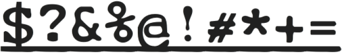 CuteTypewriterUnderlineSVG-Rg otf (400) Font OTHER CHARS