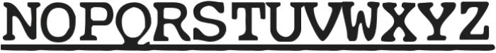 CuteTypewriterUnderlineSVG-Rg otf (400) Font UPPERCASE