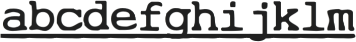 CuteTypewriterUnderlineSVG-Rg otf (400) FONT