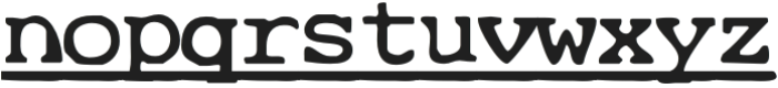 CuteTypewriterUnderlineSVG-Rg otf (400) Font LOWERCASE