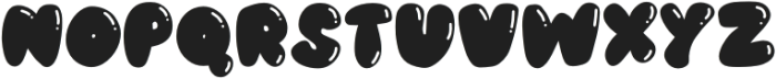 Cutesy Bubbles Regular otf (400) Font LOWERCASE