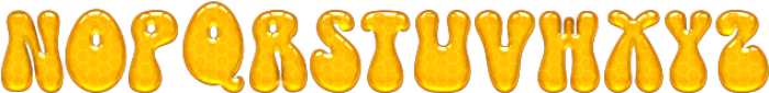 Cutesy Honey Regular ttf (400) Font UPPERCASE