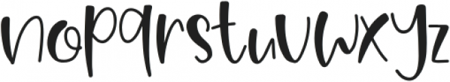 Cutie Brown otf (400) Font LOWERCASE
