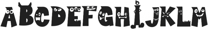 Cutie Monster otf (400) Font LOWERCASE
