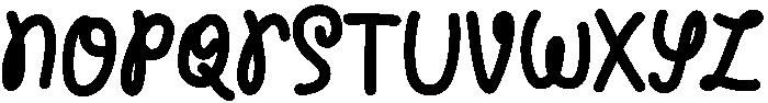 Cutie Regular otf (400) Font UPPERCASE