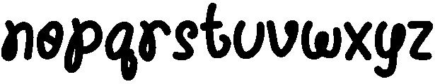 Cutie Regular otf (400) Font LOWERCASE
