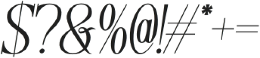 Cutie Sugary Italic otf (400) Font OTHER CHARS