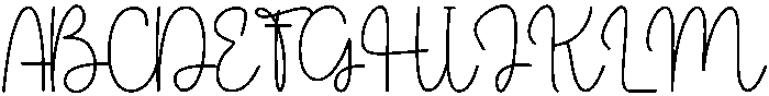 Cuties Girlfriend Regular otf (400) Font UPPERCASE