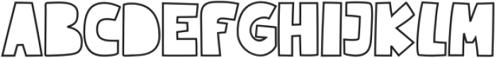 Cutlet Regular Outline otf (400) Font UPPERCASE