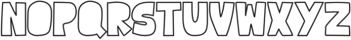 Cutlet Regular Outline otf (400) Font UPPERCASE