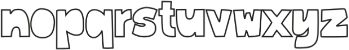 Cutlet Regular Outline otf (400) Font LOWERCASE