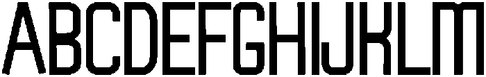 Cutout Regular otf (400) Font UPPERCASE