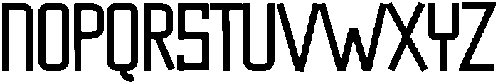Cutout Regular otf (400) Font UPPERCASE