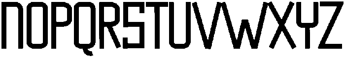Cutout Regular otf (400) Font LOWERCASE