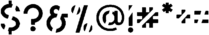 Cutout Regular otf (400) Font OTHER CHARS