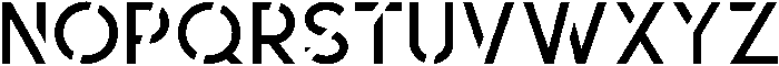 Cutout Regular otf (400) Font LOWERCASE
