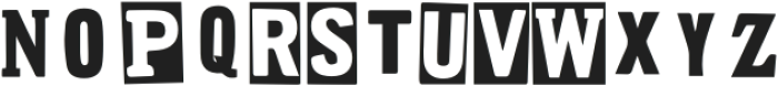 Cutsnip otf (400) Font UPPERCASE