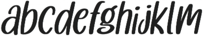 Cuttie Beary Italic otf (400) Font LOWERCASE