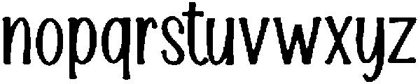 Cutube ttf (400) Font LOWERCASE